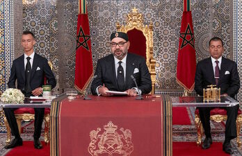 El rey Mohamed VI de Marruecos, en su última aparición pública. (AFP)
