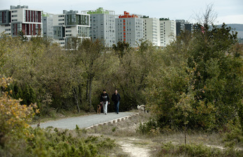 Parque de Zabalgana, en el Anillo Verde de Gasteiz. (Raul BOGAJO/FOKU)