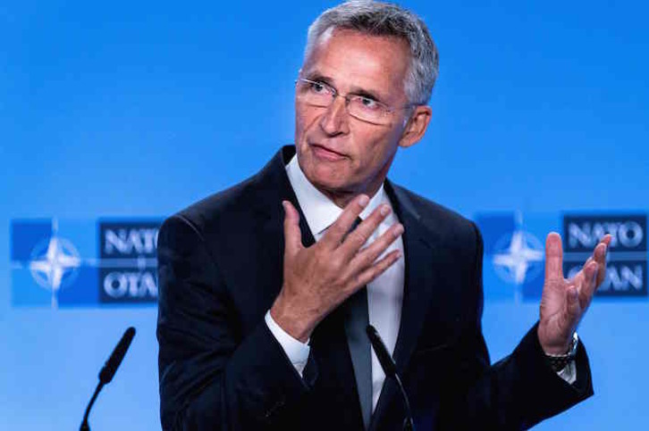 El secretario general de la OTAN, Jens Stoltenberg. (Kenzo TRIBOUILLARD/AFP)