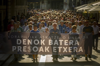 Gaurko manifestazioa. (Jaizki FONTANEDA/FOKU)