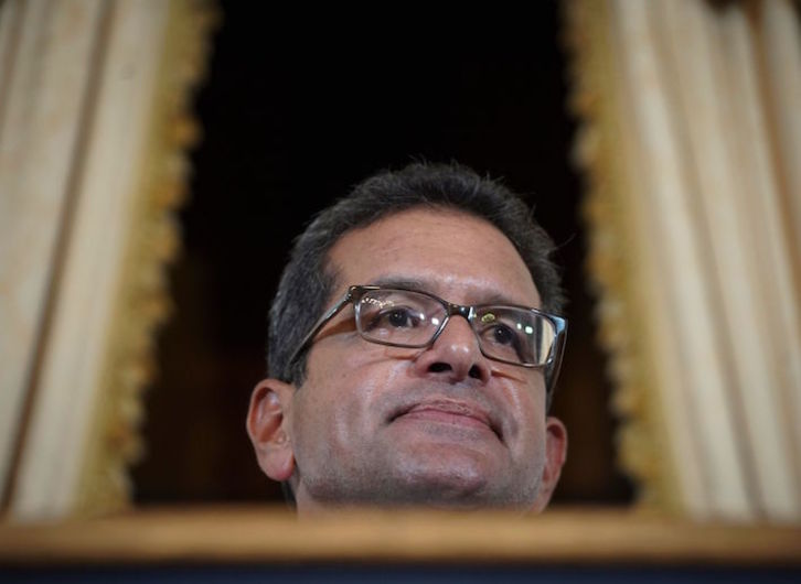 El hasta este miércoles gobernador de Puerto Rico, Pedro Pierluisi. (Eric ROJAS/AFP)