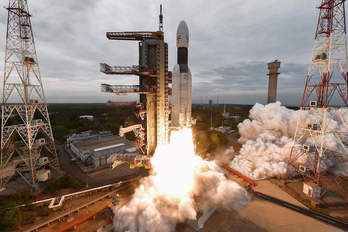 Despegue del Chandrayaan-2 delcentro de lanzamiento de Sriharikota el pasado 22 de julio. (AFP)