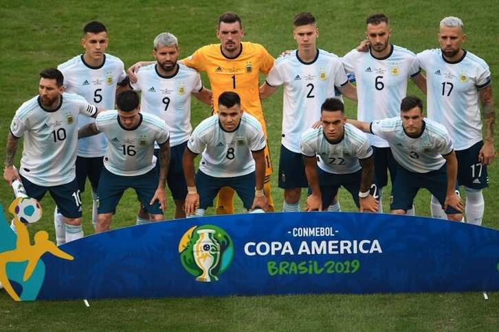 El once de Argentina, en la pasada Copa América.