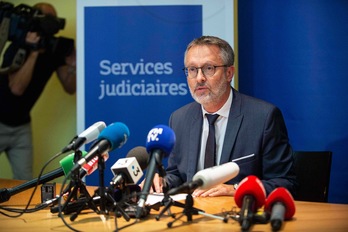 El fiscal de Lyon, Nicolas Jacquet, ha comparecido en rueda de prensa este domingo. (Romain LAFABREGUE | AFP)