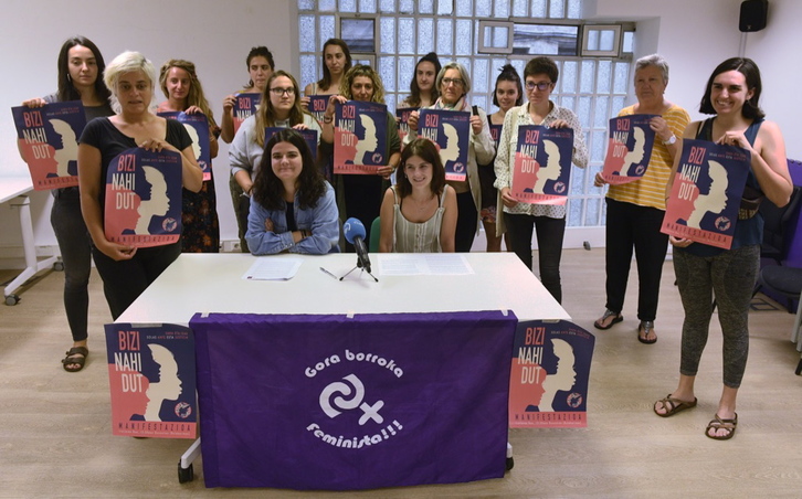 Comparecencia del movimiento feminista. (Gorka RUBIO | FOKU)