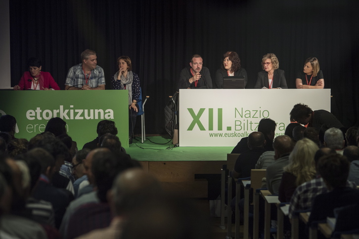 Imagen del último Congreso celebrado por EA en 2017 en Donostia. (Jon URBE/FOKU)