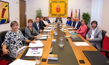 Imagen de la Mesa y Junta de Portavoces. (PARLAMENTO DE NAFARROA)