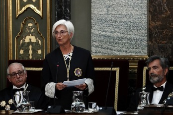 María José Segarra, fiscal general del Estado, hoy en la Apertura del Año Judicial. (MARISCAL | POOL EFE)