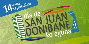 Cartel del Día de Donibane en Iruñea.