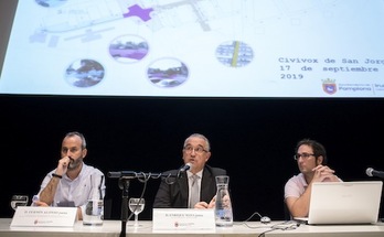 Presentación del proyecto de corredor para la calle Dr. Juaristi de Iruñea. (AYUNTAMIENTO DE IRUÑEA)