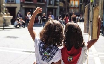 Cartel de San Fermín Txikito de Iruñea.