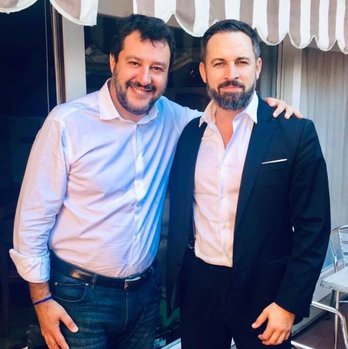 Salvini y Abascal, en Roma. (Matteo SALVINI | TWITTER)