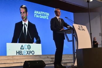 El primer ministro griego, Kyriakos Mitsotakis. (Sakis MITROLIDIS | AFP)