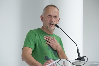 David Campion, independiente del Valle de Ollaran, ha sido elegido nuevo presidente de la Mancomunidad de Iruñerria. (Iñigo URIZ/FOKU)