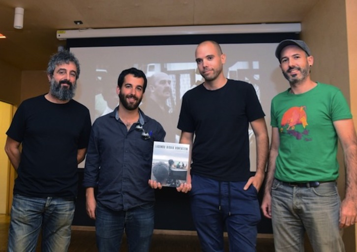 Arranondo, Martínez, Larreategi y Castro, en la presentación del proyecto. (L. JAUREGIALTZO/FOKU)
