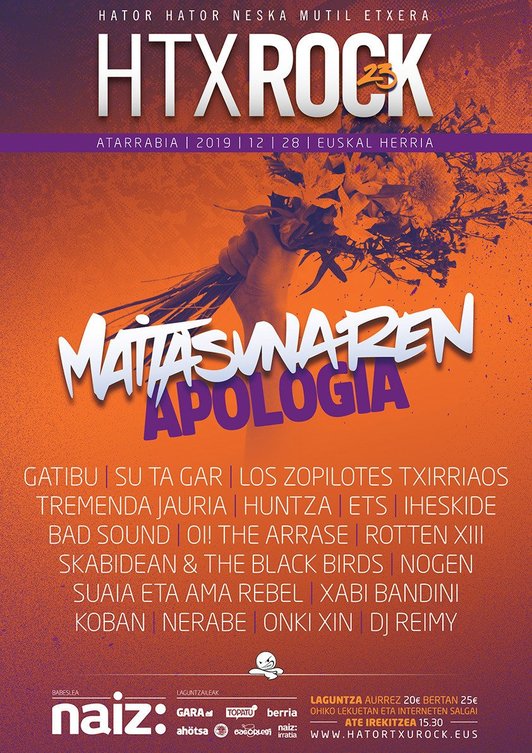 Cartel para la próxima edición de Hatortxu Rock. 