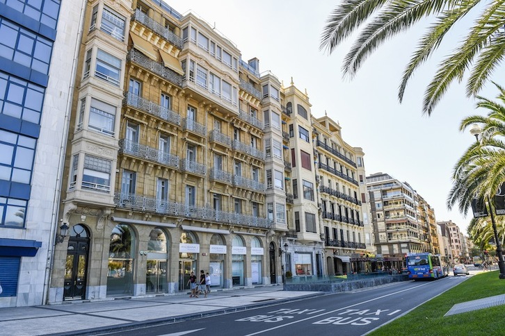 El centro de Donostia, la zona con los alquileres más caros. (Juan Carlos RUIZ | FOKU)