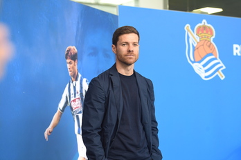 Xabi Alonso es el actual entrenador del segundo equipo de la Real. (Jon URBE/FOKU)