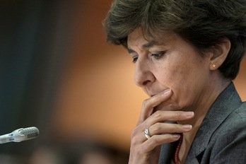 La candidata propuesta por Macron, Sylvie Goulard. (Kenzo TRIBOUILLARD/AFP)