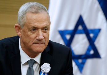 El líder de Azul y Blanco, el exgeneral Benny Gantz. (Emmanuel DUNAND/AFP)