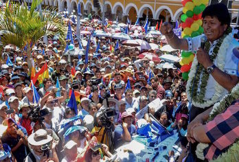 El presidente de Bolivia, Evo Morales. (POL AFP)