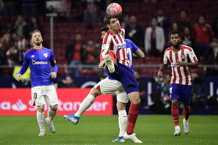 El Athletic ha perdido ante el Atlético en el Wanda Metropolitano. (Javier SORIANO / AFP)
