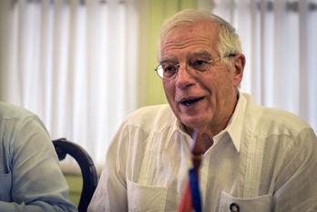 El ministro español de Exteriores en funciones, Josep Borrell. (Yamil LAGE/AFP)