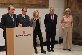 Acto para conmemorar los cinco años de la consulta popular del 9N. (@QuimTorraiPla)