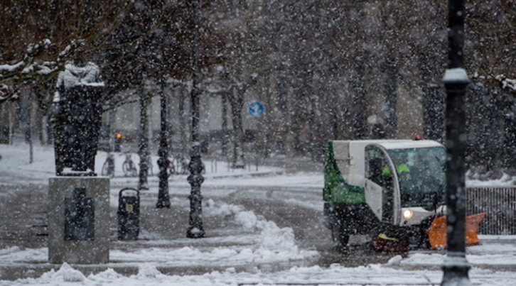 Iruñea renovará equipos utilizados en la nevadas que se registran en la ciudad.