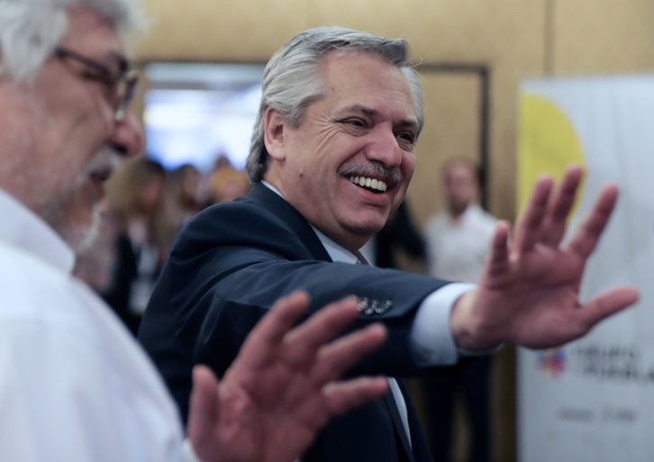 El presidente de Argentina, Alberto Fernández. (Alejandro PAGNI / AFP)