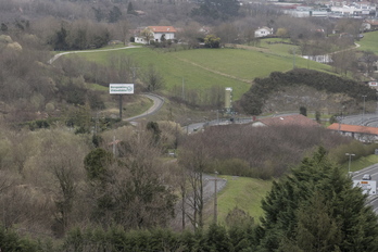 Zaldunborda lursaila, makro-outlet proiektua egingo den tokia. (Jon URBE / FOKU)