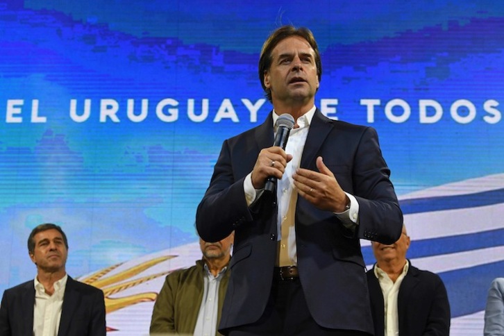 Luis Lacalle, presidente electo de Uruguay. (Pablo PORCIUNCULA / AFP)