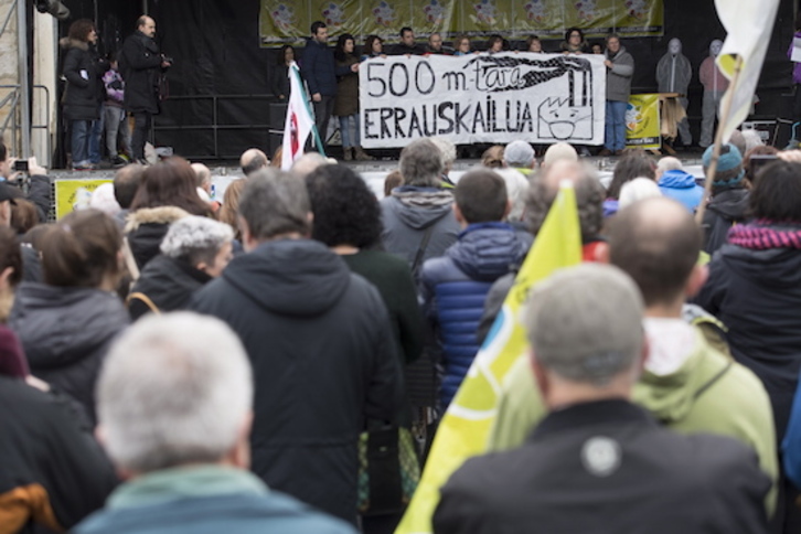 Marcha contra la incineradora de Zubieta. (Gorka RUBIO/FOKU)