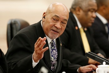 Desi Bouterse, presidente de Surinam. (Florence LO / AFP)