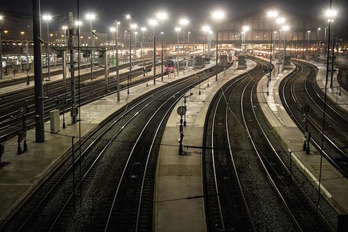 Imagen de la Estación del Norte de París esta mañana. (Joel SAGET/AFP)