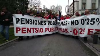Movilización de los pensionistas en Gasteiz. (FOKU)