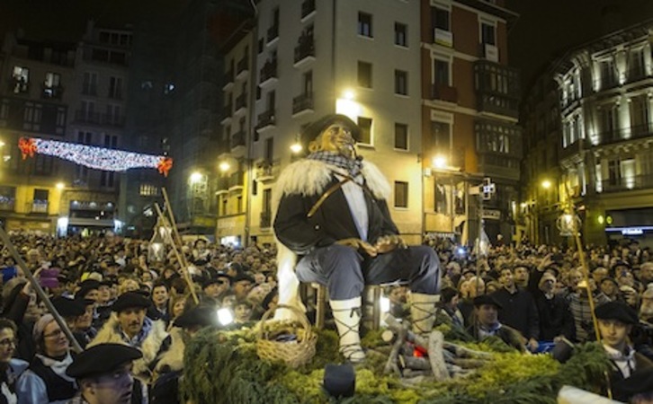 Olentzero volverá a recorrer las calles de Iruñea el 24 de diciembre. (Jagoba MANTEROLA/FOKU)