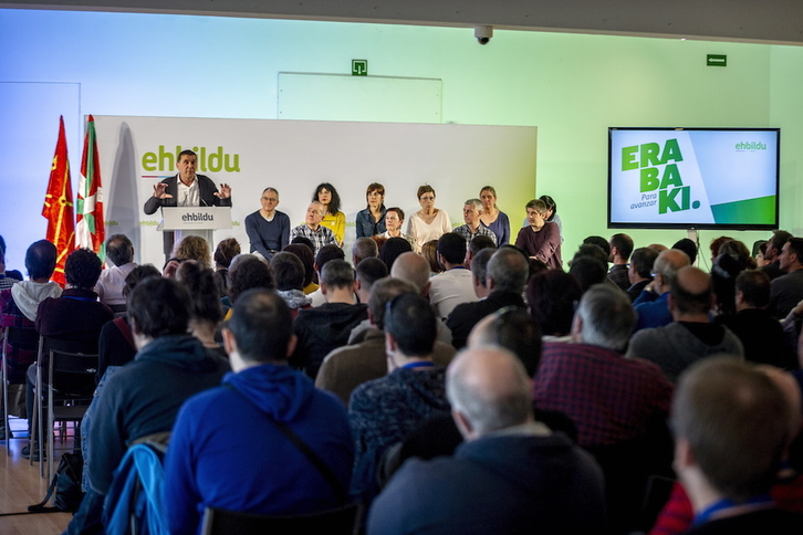 Asamblea de EH Bildu, el pasado año en Gasteiz. (Jaizki FONTANEDA / FOKU)