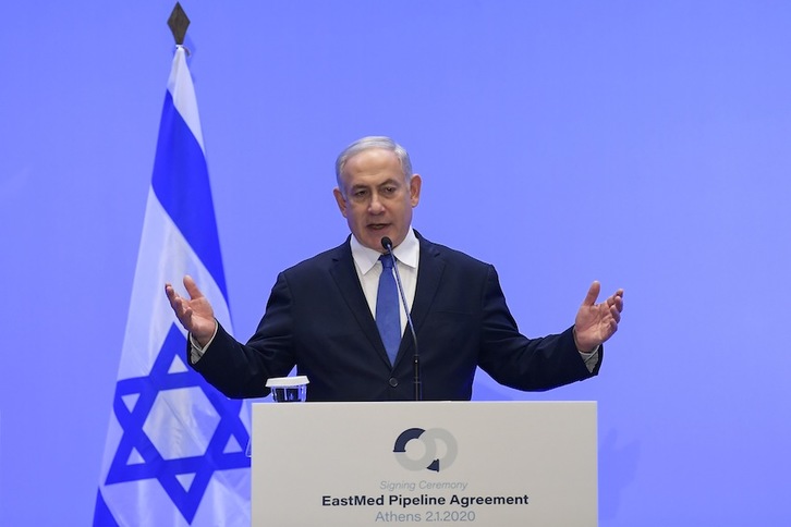 Benjamin Netanyahu, primer ministro de Israel. (Ronen ZVULU/AFP)