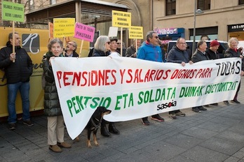 Imgen de la concentración de Sasoia. (Iñigo URIZ/FOKU)