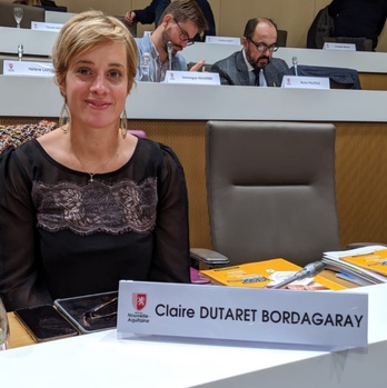 Claire Bordagaray, candidate au poste de maire d'Uhart-Cize, est déjà conseillère régionale. © DR