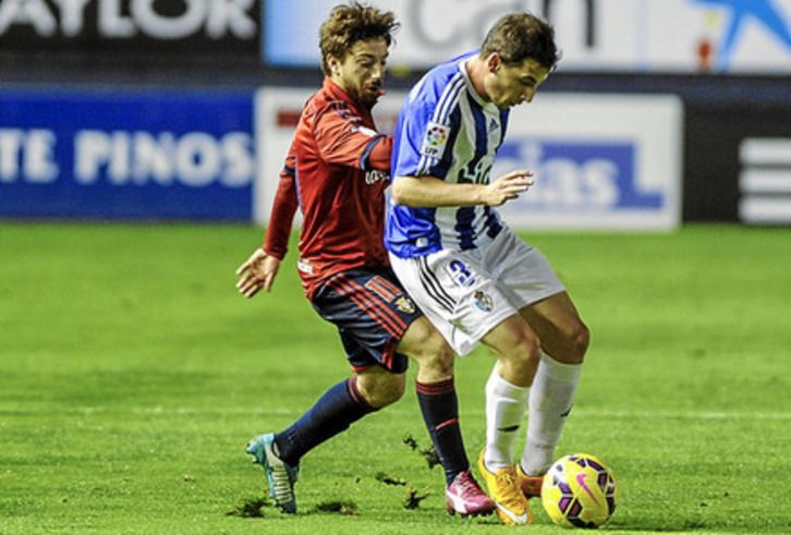 Sisi, durante su época de jugador de Osasuna.