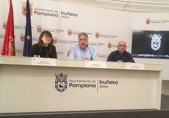 Presentación del plan de choque de EH Bildu en materia de vivienda para Iruñea.