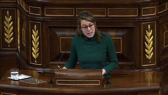 Mireia Vehí, durante su intervención de hoy en el Congreso.