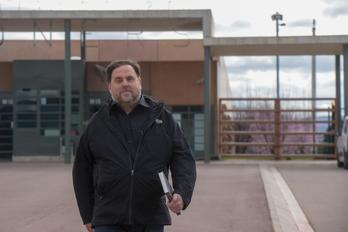 Oriol Junqueras abandona la prisión de Lledoners. (@esquerra_erc)