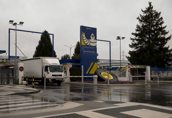 Planta de Michelin Gasteiz, que aplicará un ERTE por fuerza mayor desde mañana. FOTO: Raúl BOGAJO/FOKU