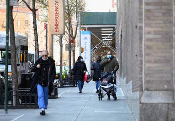 Hospital en Nueva York. (Angela WEISS / AFP)