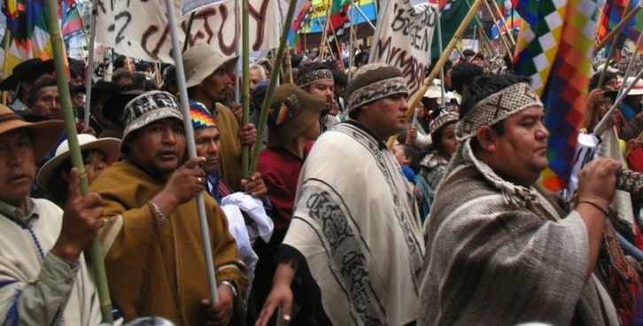 Saltako eta Jujuyko  indigenen protesta. (GARA)