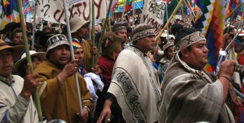 Saltako eta Jujuyko  indigenen protesta. (GARA)