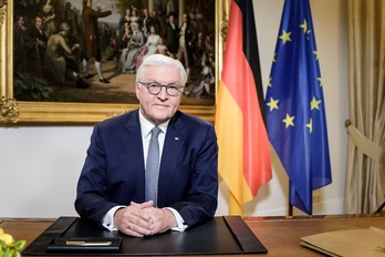 El presidente alemán,  Frank-Walter Steinmeier